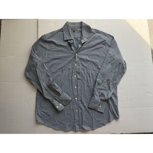 Peter Millar Summer Comfort Gingham Check Long Sleeve Button Up Shirt Mens XL